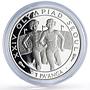 Tonga 1 paanga Runners Seoul Olympic Games Sports proof silver coin 1988