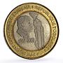 Togo 6000 francs Eyadema Elephant Four Africa Fantasy X#22 bimetal coin 2003