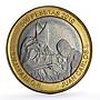 Saharawi 500 pesetas Pope John Paul II Juan Carlos I Fantasy bimetal coin 2010