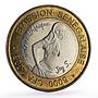 Senegal 6000 francs Woman Elephant Four Africa Fantasy X#12a bimetal coin 2006
