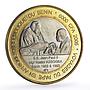 Benin 6000 francs Papal Visit Pope John Paul II Four Africa bimetal coin 2005