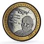 Central Africa 4500 francs John Paul II Plane Elephant Three Africa coin 2007