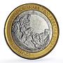Saharawi 500 pesetas Arab Culture Namur Fair Music Fantasy bimetal coin 2010