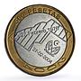 Saharawi 500 pesetas Independence Proclamation History Fantasy bimetal coin 2004