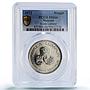 Malaysia 1 ringgit Kuala Lumpur City Anniversary KM-12 MS66 PCGS CuNi coin 1972
