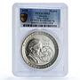 Mexico Football World Cup Jules Rimet Maya Indian SP63 PCGS silver medal 1970