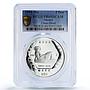 Mexico 5 pesos Chaac Mool Sculpture Precolombina Maya PR69 PCGS silver coin 1994