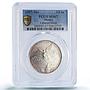 Mexico 1/2 onza Libertad Angel of Independence MS67 PCGS silver coin 1997