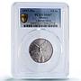 Mexico 1/4 onza Libertad Angel of Independence MS67 PCGS silver coin 1997