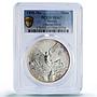 Mexico 1 onza Libertad Angel of Independence MS67 PCGS silver coin 1998