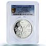 Saharawi 500 pesetas Weightlifter Sydney Olympics PR69 PCGS silver coin 1997