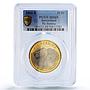 Switzerland 10 francs Piz Bernina Mountains Nature MS69 PCGS bimetal coin 2006