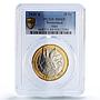 Switzerland 10 francs Hare Forest Animals Fauna MS69 PCGS bimetal coin 2020