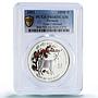 Vietnam 10000 dong Goat Year Lunar Calendar Colored PR68 PCGS silver coin 2003