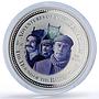 Cook Islands 2 dollars Hound Baskervilles Sherlock Movies silver coin 2007