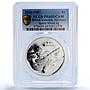 British Antarctic 2 pounds Sperm Whale Wildlife Fauna PR69 PCGS silver coin 2016