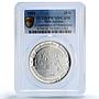 Netherlands Antilles 25 gulden Conservation Monuments PR70 PCGS silver coin 2004