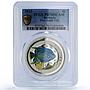 Bermuda 2 dollars Angel Fish Wildlife Fauna Color PR70 PCGS silver coin 2013