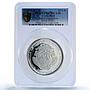 Costa Rica 25 colones Legislation Maternidad Sculpture PR67 PCGS Ag coin 1970