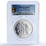 France 10 francs Hercules Liberty Equality Fraternity MS67 PCGS silver coin 1972