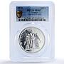 France 10 francs Hercules Liberty Equality Fraternity MS67 PCGS silver coin 1973