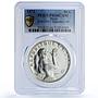 Haiti 50 gourdes Mermaid Woman on Beach Finess Left PR66 PCGS silver coin 1973