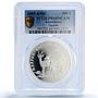 Kazakhstan 500 tenge Gazelle Red Book Wildlife Fauna PR69 PCGS silver coin 2005