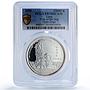 Laos 15000 kip Honour Dog Year Three Dogs Lunar Calendar PR70 PCGS Ag coin 2006