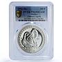 Mexico 100 pesos Guerrero Aguila Precolombina Aztec PR69 PCGS silver coin 1992