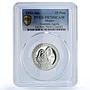 Mexico 25 pesos Guerrero Aguila Precolombina Aztec PR70 PCGS silver coin 1992