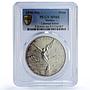 Mexico 1 onza Libertad Angel of Independence MS66 PCGS silver coin 1996