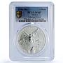 Mexico 1 onza Libertad Angel of Independence MS67 PCGS silver coin 1996
