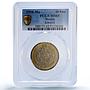Mexico 10 pesos Republic Coinage Aztec Sun Stone MS65 PCGS bimetal coin 1998