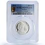 Moldova 50 lei Ivo Creanga Alley Classics Literature PR69 PCGS silver coin 2012