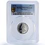 Paraguay 10 guaranies Republic Coinage Cow Head PR65 PCGS NiSteel coin 1976