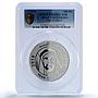UAE 100 dirhams Sheikh Zayed Year Politics PR69 PCGS 60mm silver coin 2018