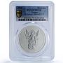 Ukraine 1 hryvnia Archangel Michael F15 Variety MS70 PCGS silver coin 2016