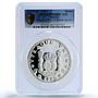 Mexico Pillar Dollar 8 Reales Desing 1732 PR68 PCGS 5 oz silver medal 1987
