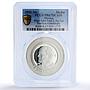 Mexico Papal Visit Pope John Paul II Basilica Church PR67 PCGS silver medal 1990