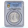 Great Britain 1/2 crown Queen Victoria Coinage KM-764 MS64 PCGS silver coin 1888
