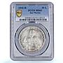 San Marino 20 lire Republic Coinage KM-11 MS63 PCGS silver coin 1932