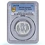 Italy 2 lire King Victor Emmanuel III Coinage KM-55 UNC PCGS silver coin 1917