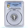 Ireland 3 pence pingine Free State Coinage Hare PR67 PCGS nickel coin 1928