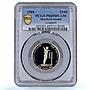 Marshall Islands 100 dollars Greg Louganis Perfect 10 PR69 PCGS gold coin 1988