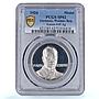 Germany Weimar Eckener Zeppelin Airship Aviation SP62 PCGS silver medal 1924