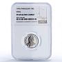 Paraguay 10 guaranies Republic Coinage Cow Head PF69 NGC NiSteel coin 1976