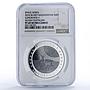 Kazakhstan 500 tenge Lunokhod 1 USSR Space PF69 NGC bimetal coin 2010