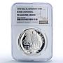 Ras al-Khaimah 10 riyals Rome Empire Emperor Augustus PF66 NGC silver coin 1970