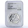 Isle of Man 1 oz Angel Archangel Michael Dragon PF69 NGC silver coin 1995