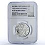 Fujairah 5 riyals Munich Munchen 1972 Olympic Games PF66 NGC silver coin 1969